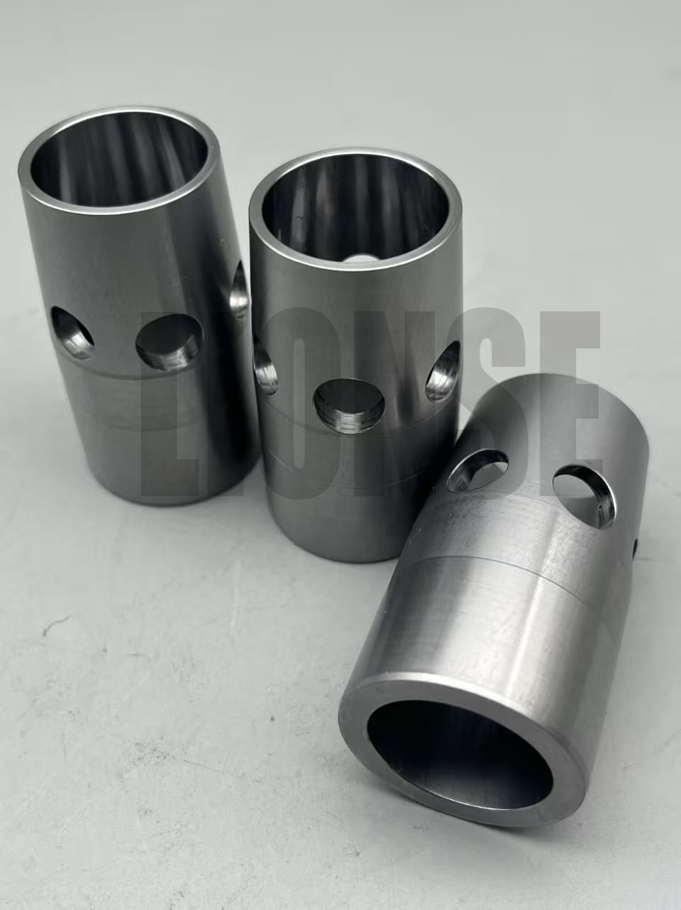 Custom CNC Machined Steel Sleeve Bushing with Radial Holes